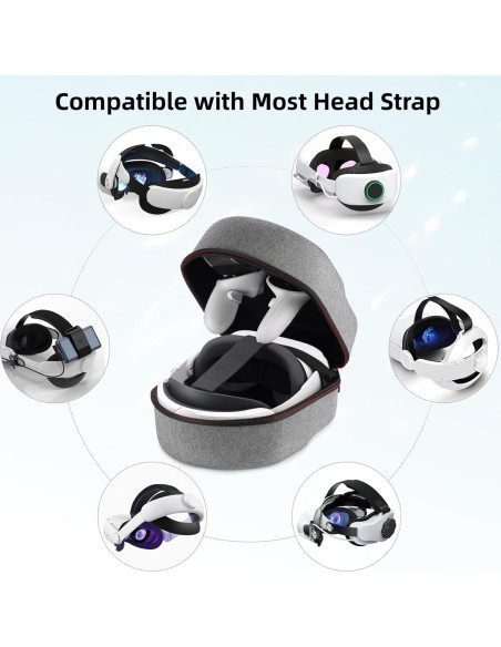 Funda COOWPS para Meta Quest 3S/3/2, Protección total viaje