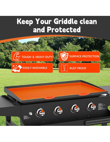 Alfombrilla de Silicona para Parrilla Blackstone 43 cm Naranja