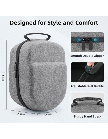 Funda COOWPS para Meta Quest 3S/3/2, Protección total viaje