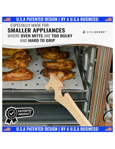 Palanca de Rack de Horno INFRAOVENS de Madera con Mango Largo