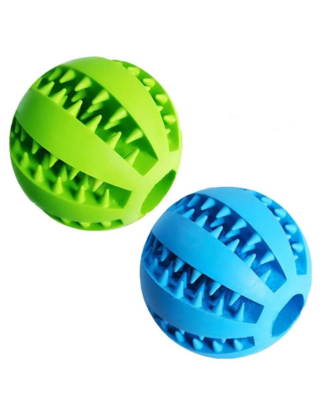 Pelota de Juguete para Perros Hangzhou 2 Unidades Verde y Azul Pelota de Juguete para Perros Hangzhou 2 Unidades Verde y Azul