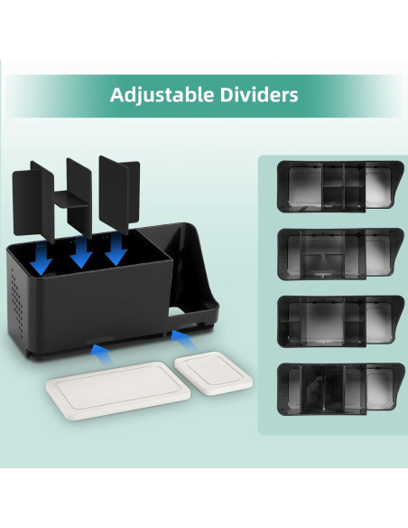 Soporte para Cepillos de Dientes YONGAIJIA Negro 8 Ranuras
