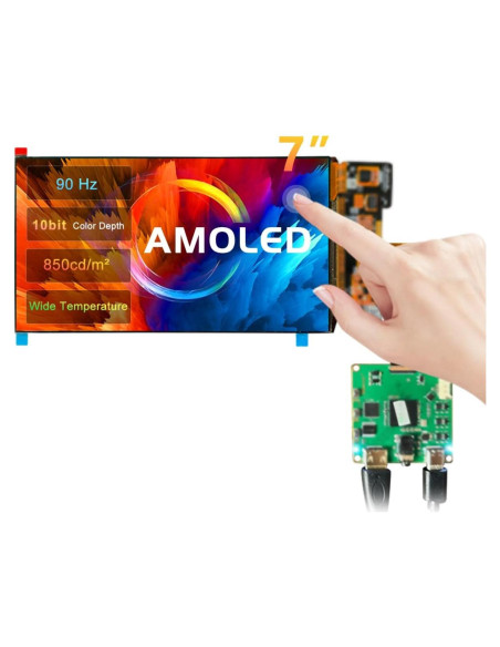 Pantalla AMOLED 7" FHD 90Hz 850 Nits Wisecoco Táctil