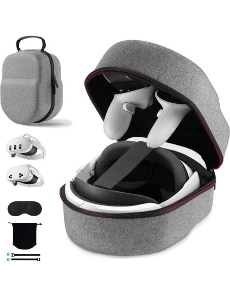 Funda COOWPS para Meta Quest 3S/3/2, Protección total viaje