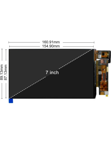 Pantalla AMOLED 7" FHD 90Hz 850 Nits Wisecoco Táctil