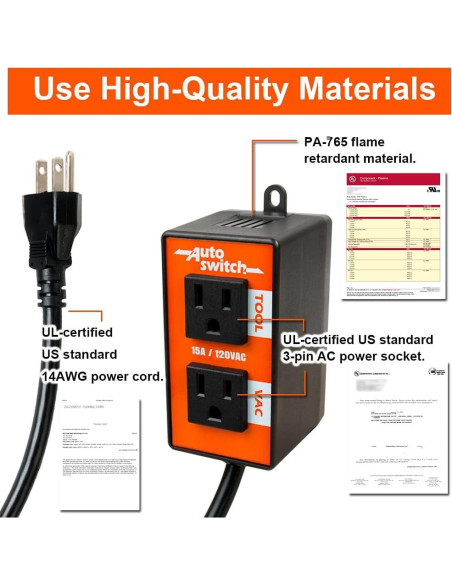 Interruptor Automático de Vacío O'SKOOL TV777 15A 120V Interruptor Automático de Vacío O'SKOOL TV777 15A 120V