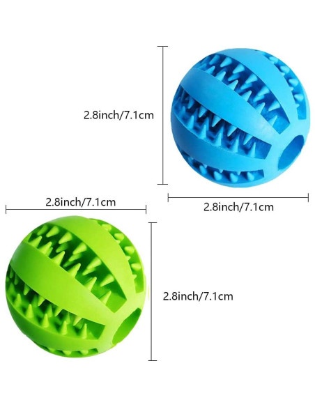 Pelota de Juguete para Perros Hangzhou 2 Unidades Verde y Azul Pelota de Juguete para Perros Hangzhou 2 Unidades Verde y Azul