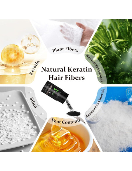 Bolsa de Recarga de Fibras para Cabello USTAR 50g Castaño Claro