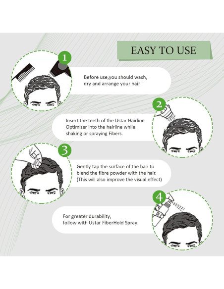 Bolsa de Recarga de Fibras para Cabello USTAR 50g Castaño Claro