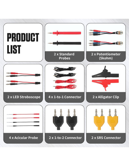 Kit de Pruebas de Circuito Automotriz BELEY 48PCS Multímetro