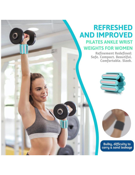 Pesas Ajustables para Muñeca y Tobillo SOLY 0.5 kg - Conjunto de 2