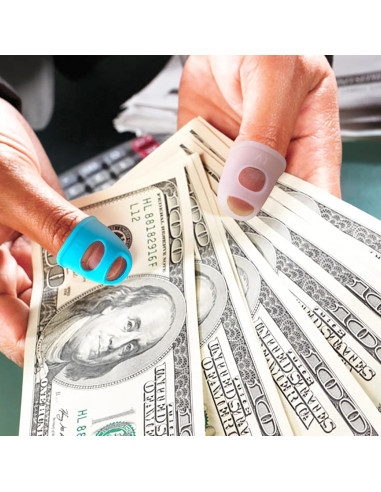 20 Protectores de Punta de Dedo de Goma Pndeyo - 5 Colores