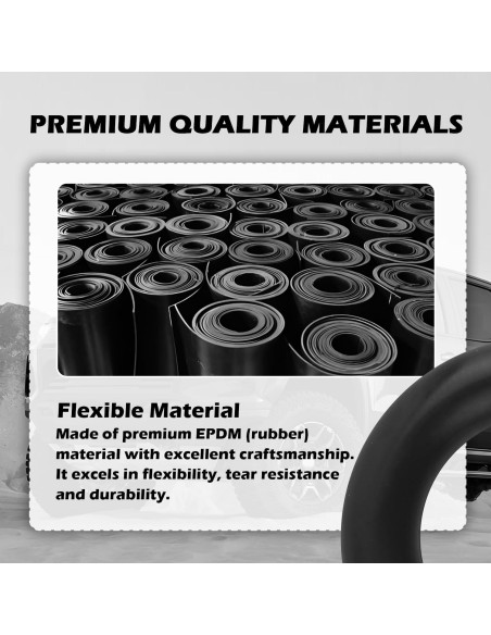 4 Soportes de Escape de Caucho Figpade 5.92cm Duraderos