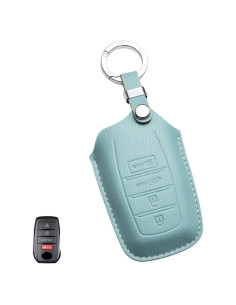 Funda de Llavero de Cuero Premium WiiLemz para Toyota
