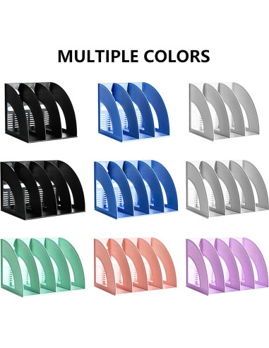 Organizador de Escritorio SAYEEC 3 Compartimentos Negro