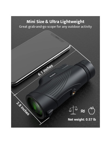 Monocular Usogood 10x42 Compacto Impermeable para Observación