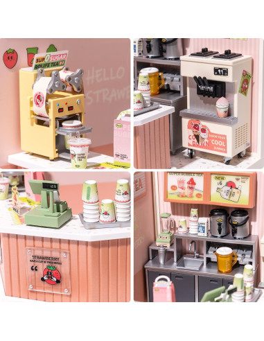 Rolife Bloques LED 4.Doble Alegría Té de Burbuja 0.74kg