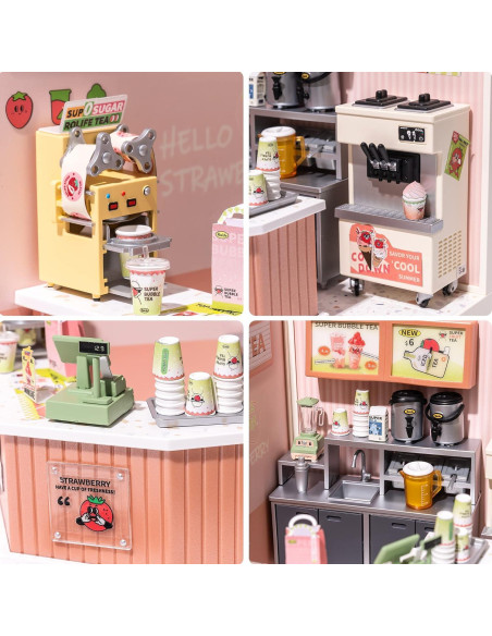 Rolife Bloques LED 4.Doble Alegría Té de Burbuja 0.74kg