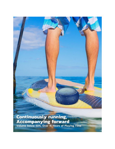 Altavoz Bluetooth S15 Impermeable IPX7 Portátil 12h Azul
