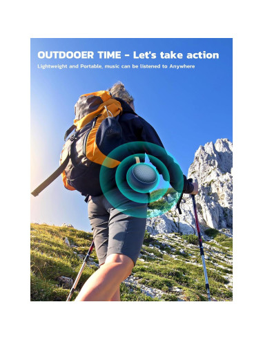 Altavoz Bluetooth S15 Impermeable IPX7 Portátil 12h Azul