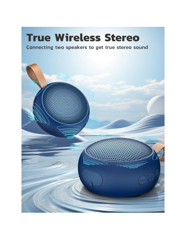 Altavoz Bluetooth S15 Impermeable IPX7 Portátil 12h Azul