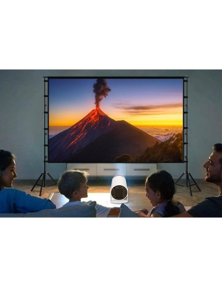 Pantalla de proyector portátil Lejiada 150" HD 4K con soporte