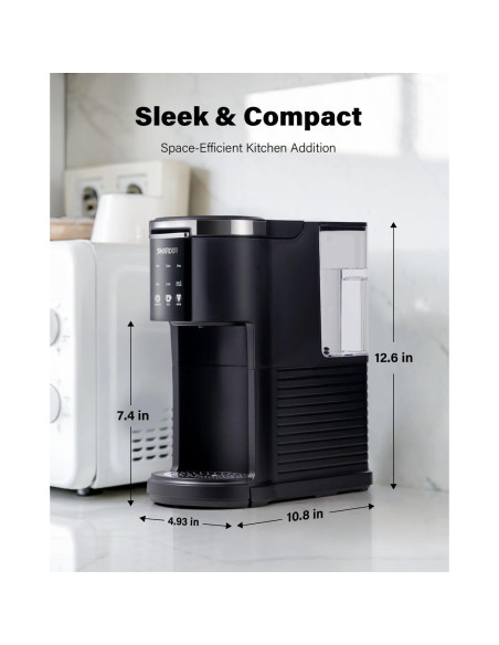 Cafetera 3 en 1 SHARDOR UL-CM9429D, Compatible K-Cup y Molido