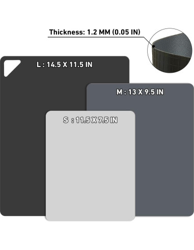 Tableros de Corte Flexibles WK - Antideslizantes, 3 Tamaños