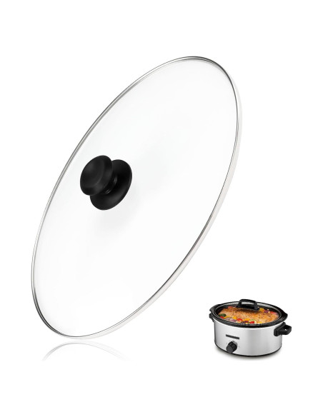 Tapa de Vidrio Ovalada Dairrr Fuuu 6 Cuartos 31.3cm