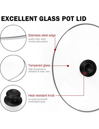 Tapa de Vidrio Ovalada Dairrr Fuuu 6 Cuartos 31.3cm