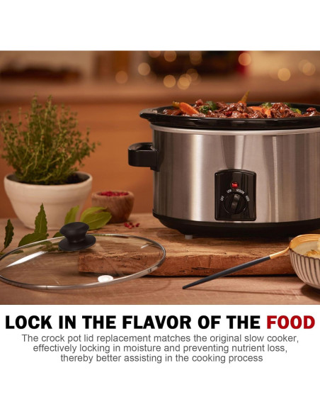 Tapa de Vidrio Ovalada Dairrr Fuuu 6 Cuartos 31.3cm