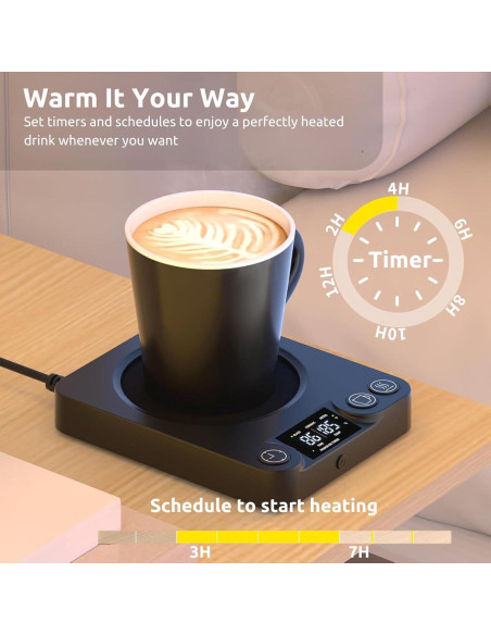 Calentador de Tazas REIDEA NENO 35W con Temporizador y 9 Temperaturas