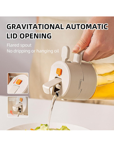 Pulverizador de Aceite MDZF SWEET HOME 600ml Gris Panda