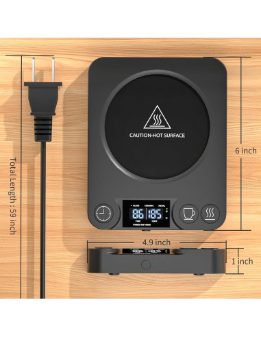 Calentador de Tazas REIDEA NENO 35W con Temporizador y 9 Temperaturas