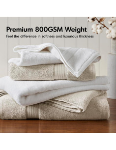 Conjunto de Toallas de Baño Madison Park 800GSM 8 Piezas 2