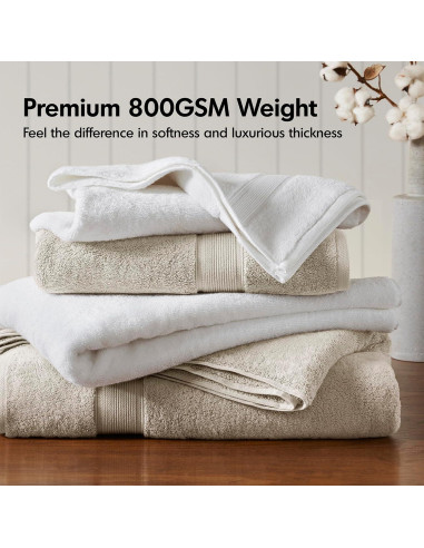 Conjunto de Toallas de Baño Madison Park 800GSM 8 Piezas