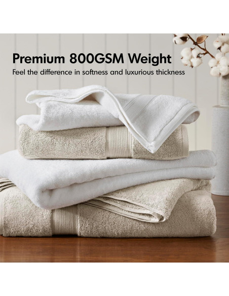 Conjunto de Toallas de Baño Madison Park 800GSM 8 Piezas