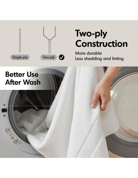 Conjunto de Toallas de Baño Madison Park 800GSM 8 Piezas