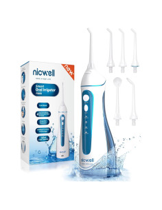 Irrigador Dental Inalámbrico Nicwell W01 200ml IPX7 Blanco