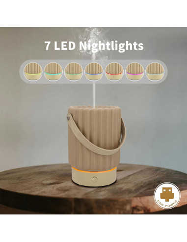 Difusor de Aceite Esencial VICTORIA AROMA 100ML Cerámica Beige