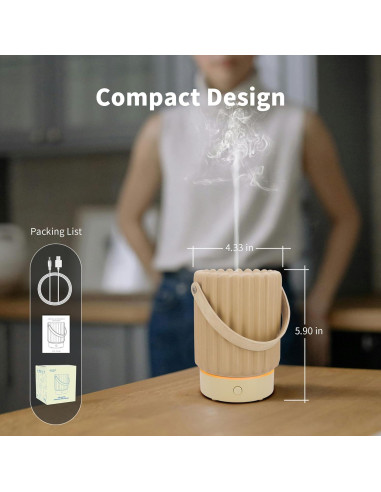 Difusor de Aceite Esencial VICTORIA AROMA 100ML Cerámica Beige