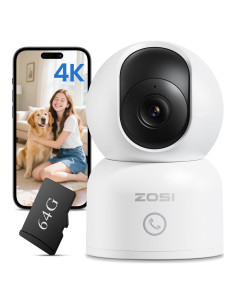 Cámara de Seguridad ZOSI C518 4K WiFi Pan/Tilt Interior
