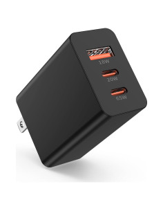 Cargador de pared USB C 100W GaN 3 puertos para MacBook y iPhone