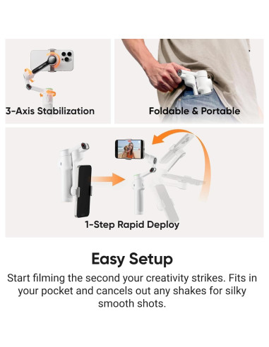 Estabilizador de Cardán Insta360 Flow 2 Pro para Smartphone - AI