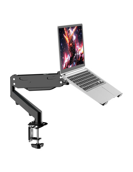 Soporte de Escritorio para Laptop Pholiten MD81V1TP001 2 en 1 Soporte de Escritorio para Laptop Pholiten MD81V1TP001 2 en 1