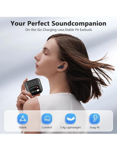 Auriculares Inalámbricos Dufiga SE60 Bluetooth 5.3 con ANC 50H