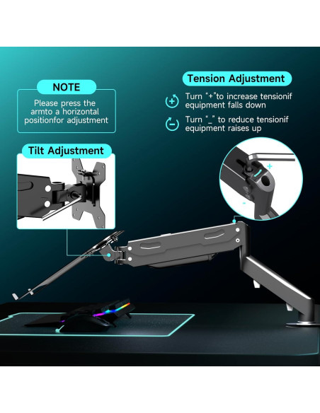 Soporte de Escritorio para Laptop Pholiten MD81V1TP001 2 en 1 Soporte de Escritorio para Laptop Pholiten MD81V1TP001 2 en 1