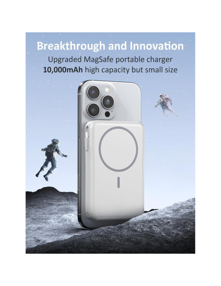 Cargador Portátil 5 en 1 10000mAh Shenzhen W17 Blanco