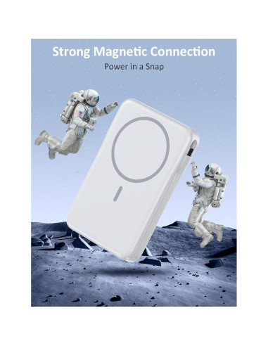 Cargador Portátil 5 en 1 10000mAh Shenzhen W17 Blanco