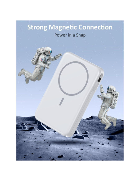 Cargador Portátil 5 en 1 10000mAh Shenzhen W17 Blanco